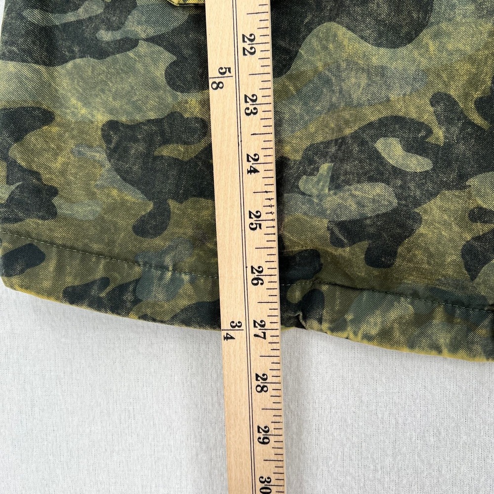 DL1961 Beekman Jacket Jacket Women XS Green Camo Utility Military Field Cotton - Picture 16 of 16